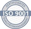 Label für Zertifikat ISO 9001