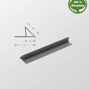 Chamfer edge profiles hollow with nailing flange