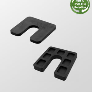 Horseshoe shim pads